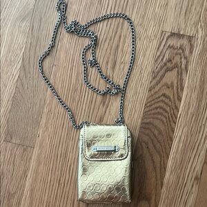 Vintage Y2K Nine West Gold Chain Crossbody Bag